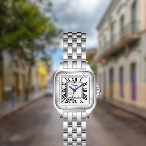 Silver Vintage Luxury Wristwatch
