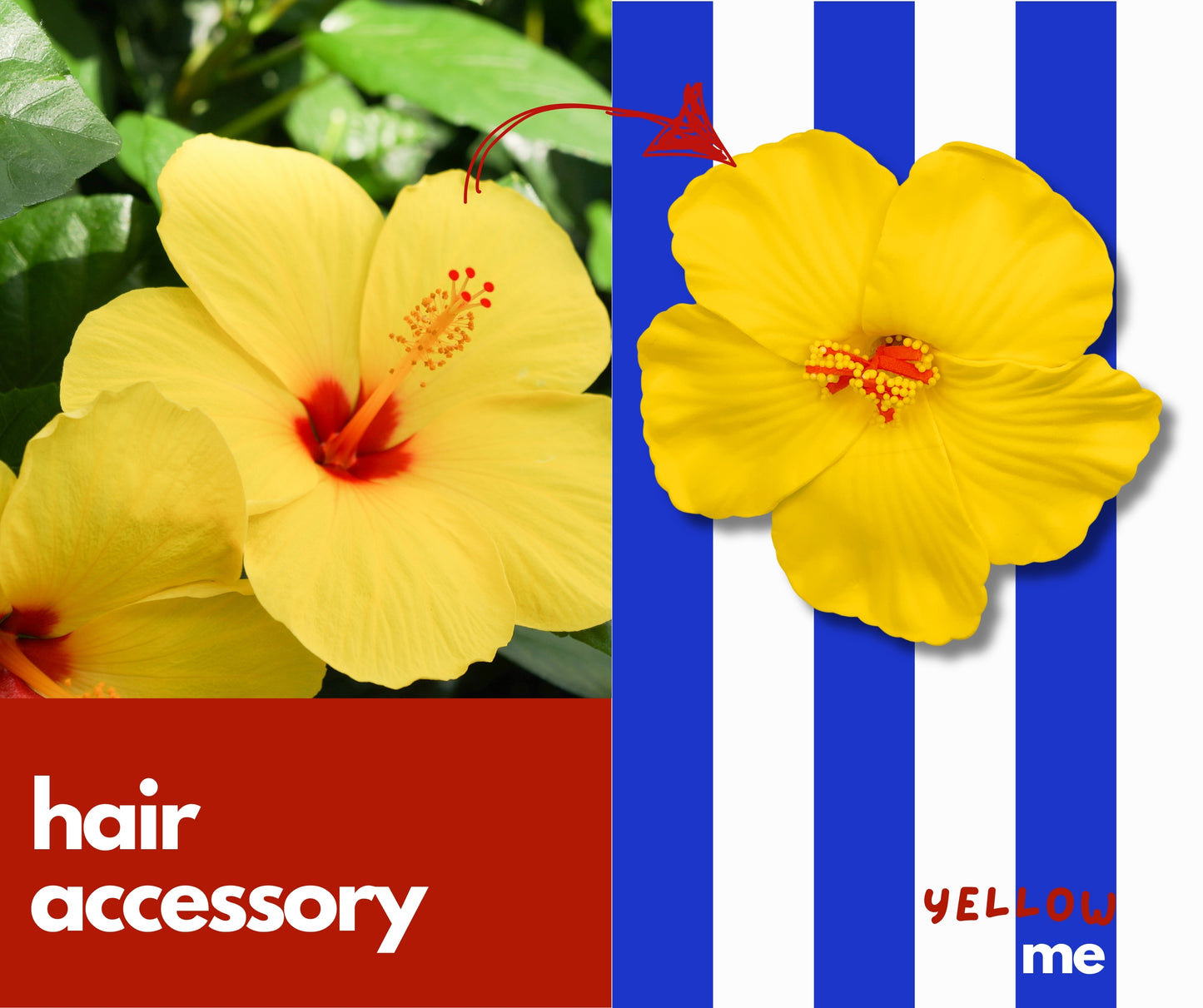 Yellow Me – Floral Hair Clip