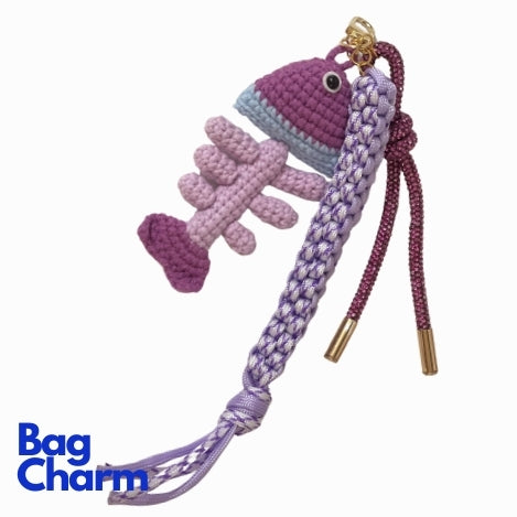 Lila the fish Bag Charm