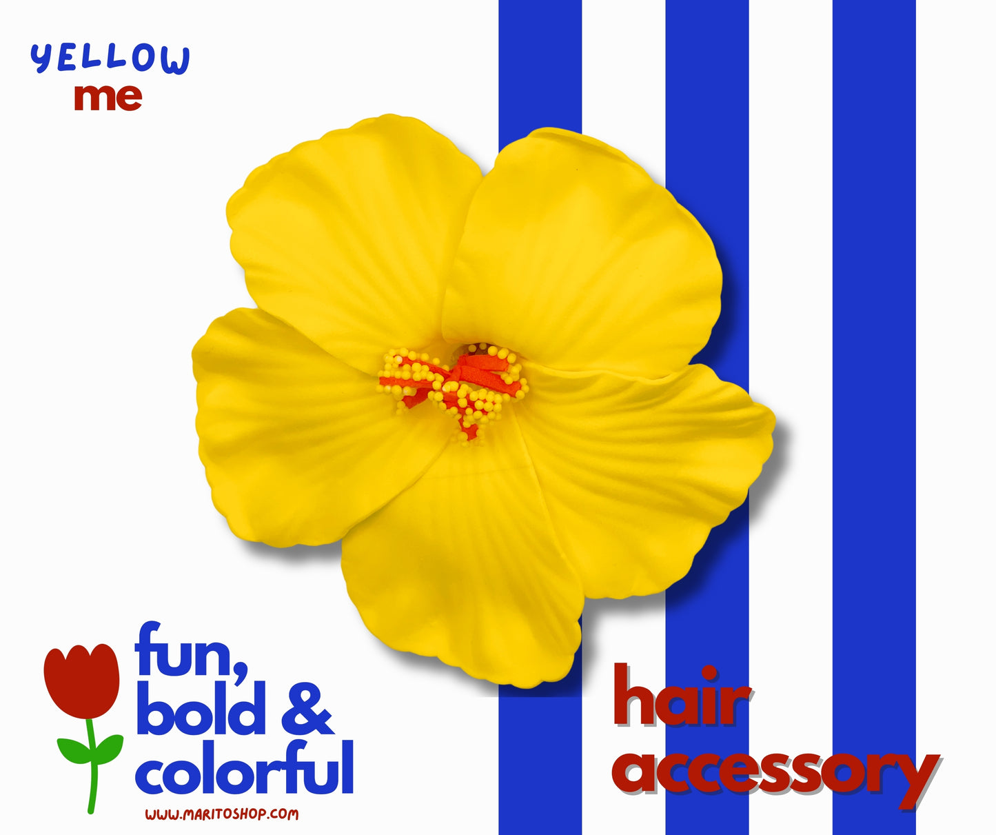 Yellow Me – Floral Hair Clip